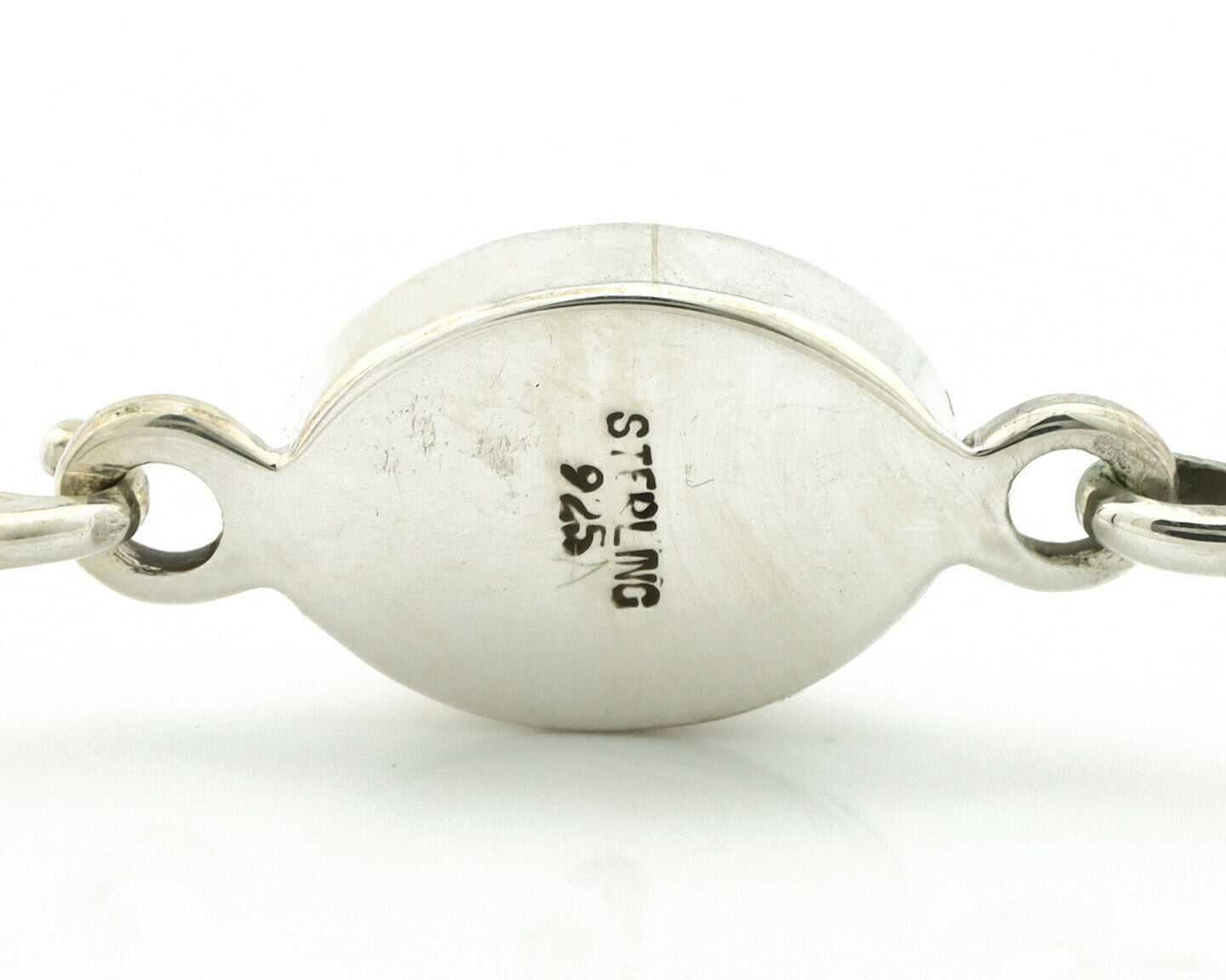 Navajo Bracelet .925 Silver Blue Arizona Turquoise Native American Artist C.90's