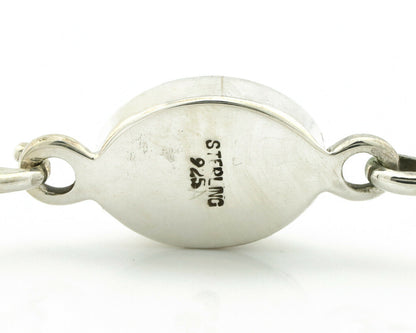 Navajo Bracelet .925 Silver Blue Arizona Turquoise Native American Artist C.90's