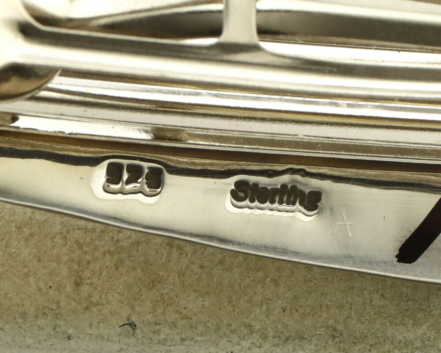 Navajo Hair Clip .925 Silver Green Turquoise Native American Barrette C.80's