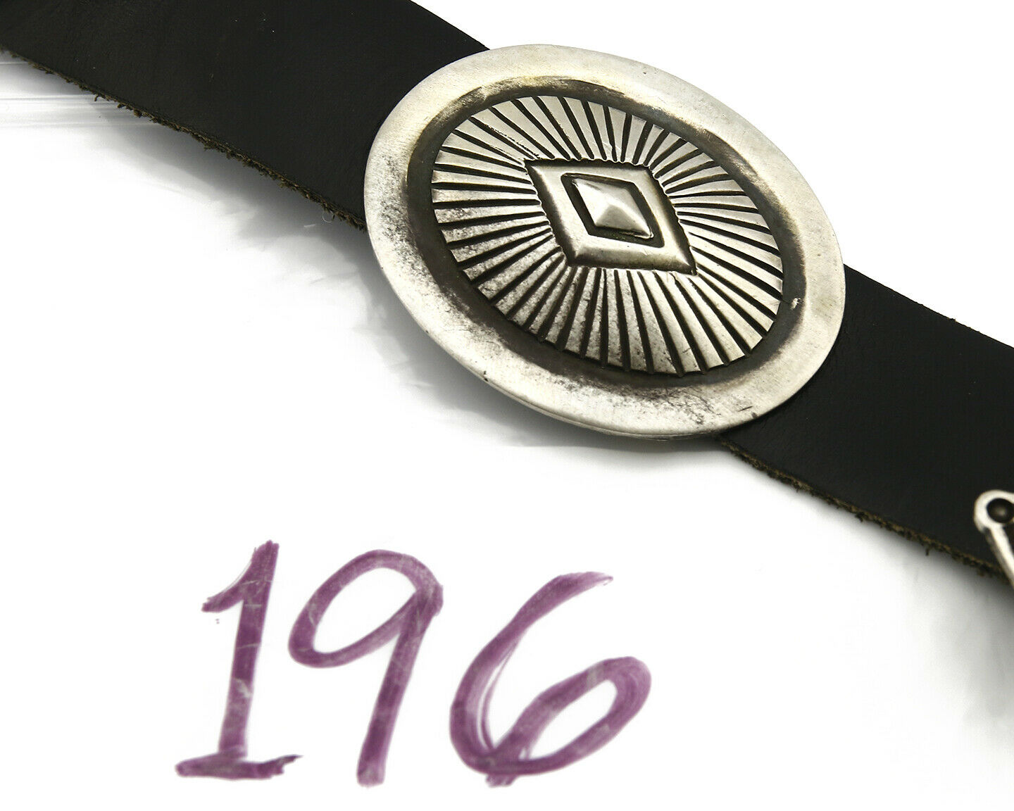 Concho Belt .925 Silver Handmade Signed Artist Calvin Martinez C.80's