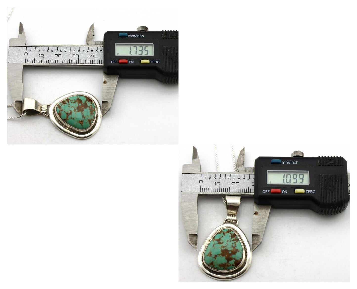 Navajo Necklace 925 Silver Arizona Turquoise Native American Artist Signed C80's