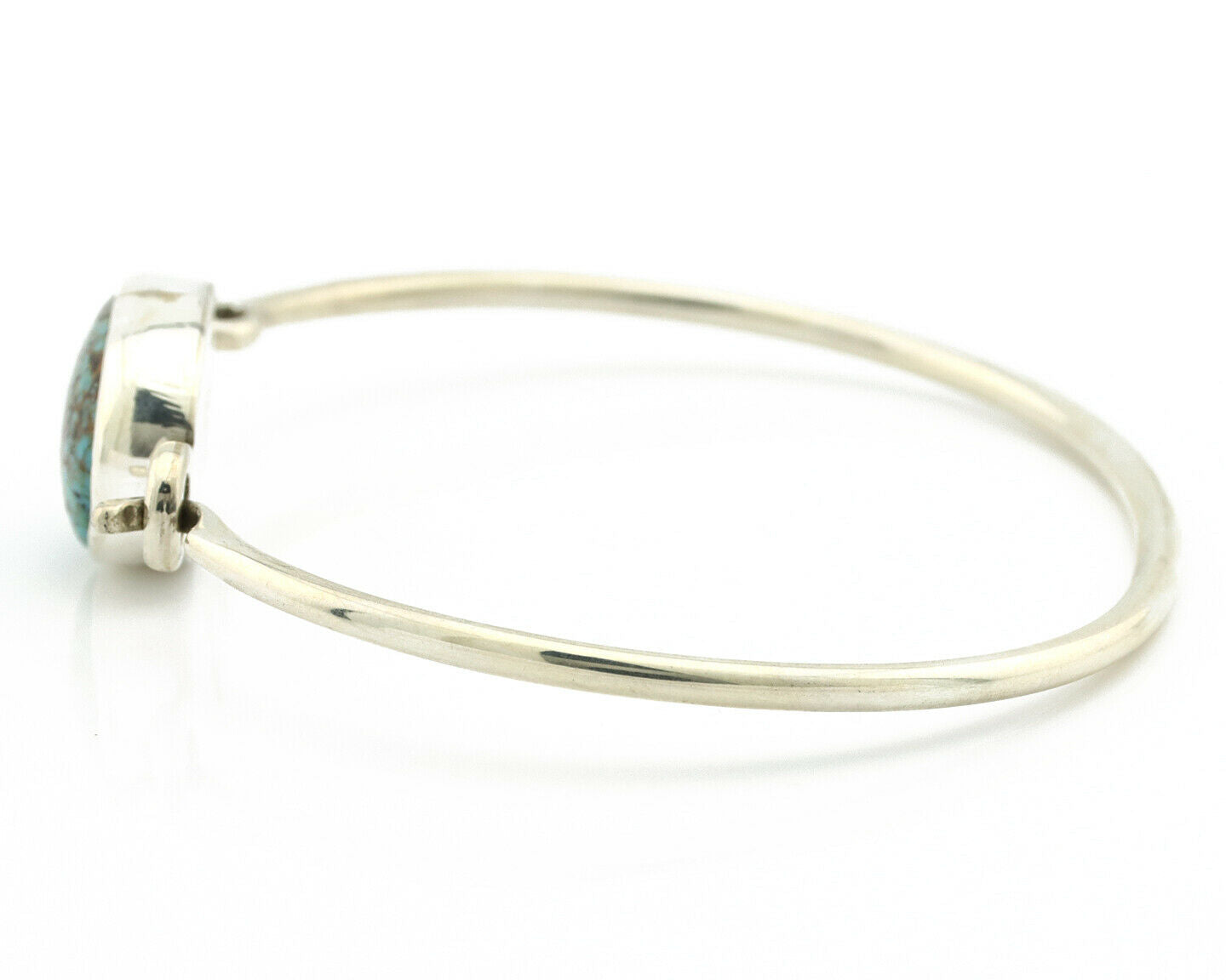 Navajo Bracelet .925 Silver Blue Arizona Turquoise Native American Artist C.90's