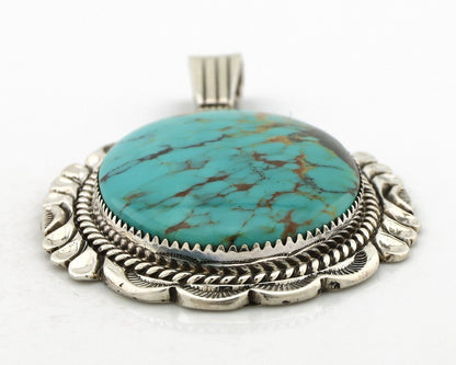 Navajo Handmade Necklace 925 Silver Arizona Turquoise William Denetdale C.80's
