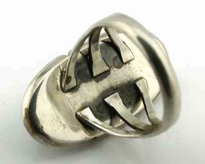 Navajo Ring .925 Silver Royston Turquoise Artist Native American C.80's