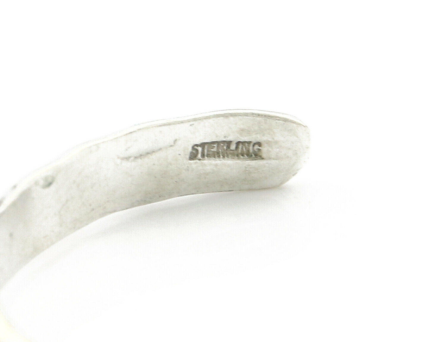 Navajo Bracelet .925 Silver Hand Stamped Arrow Head Artist Begay & Montoya C80s