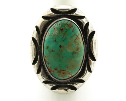 Navajo Ring 925 Silver Turquoise Mountain Artist Signed C Montoya C.80's