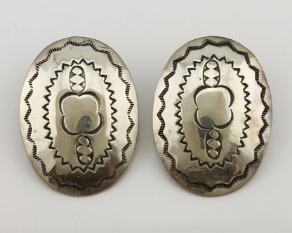 Navajo Earrings 925 Silver Handmade Native American Artist C.80's