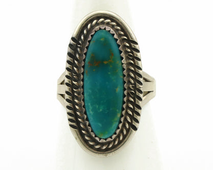 Navajo Ring 925 Silver Southwest Blue Turquoise Artist Signed Begay C.80's