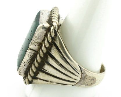 Navajo Ring .925 Silver Blue Green Southwest Artist Signed C Montoya C.80's