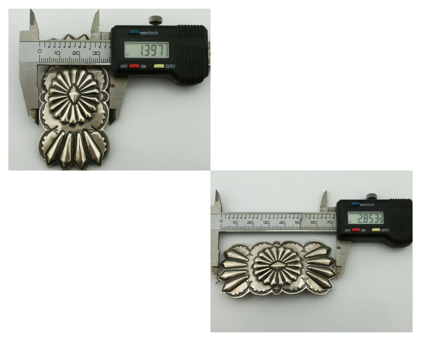 Women's Navajo Hair Clip .925 Silver Handmade Native Artist C.80's