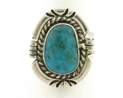 Navajo Ring .925 Silver Turquoise Mountain Artist William Denetdale C.80's