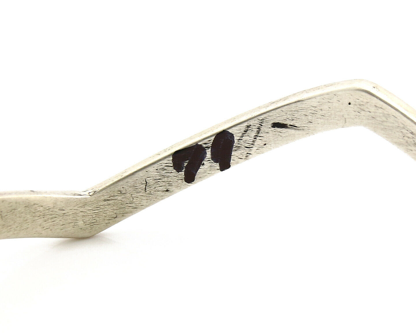 Navajo Bracelet .925 Silver Handmade Sand Cast Native American Artist Circa 70's