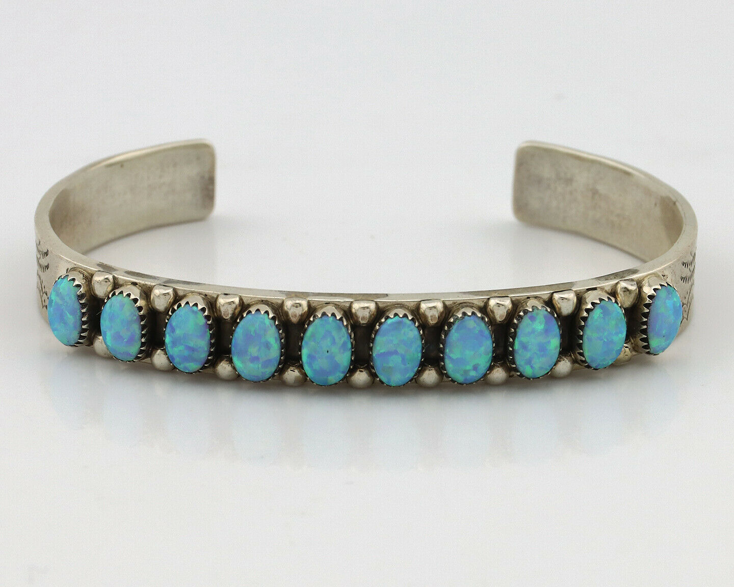 Zuni Bracelet .925 Silver Natural Pink Mussel H. M. Coonsis C.90's