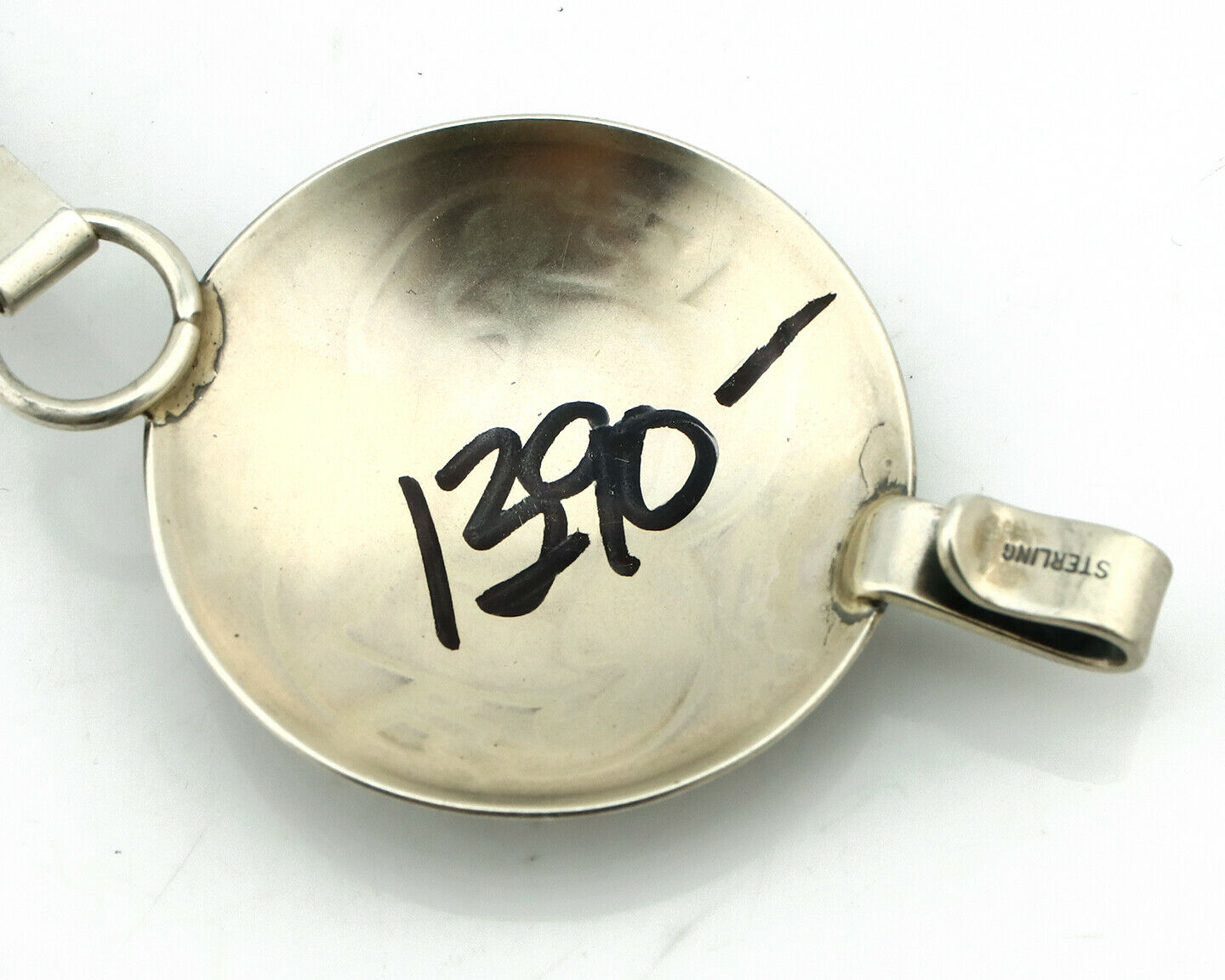 Navajo Concho Belt .925 Silver Pictograph Animal Native American C.80's