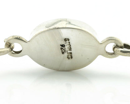 Navajo Bracelet .925 Silver Blue Arizona Turquoise Native American Artist C.90's