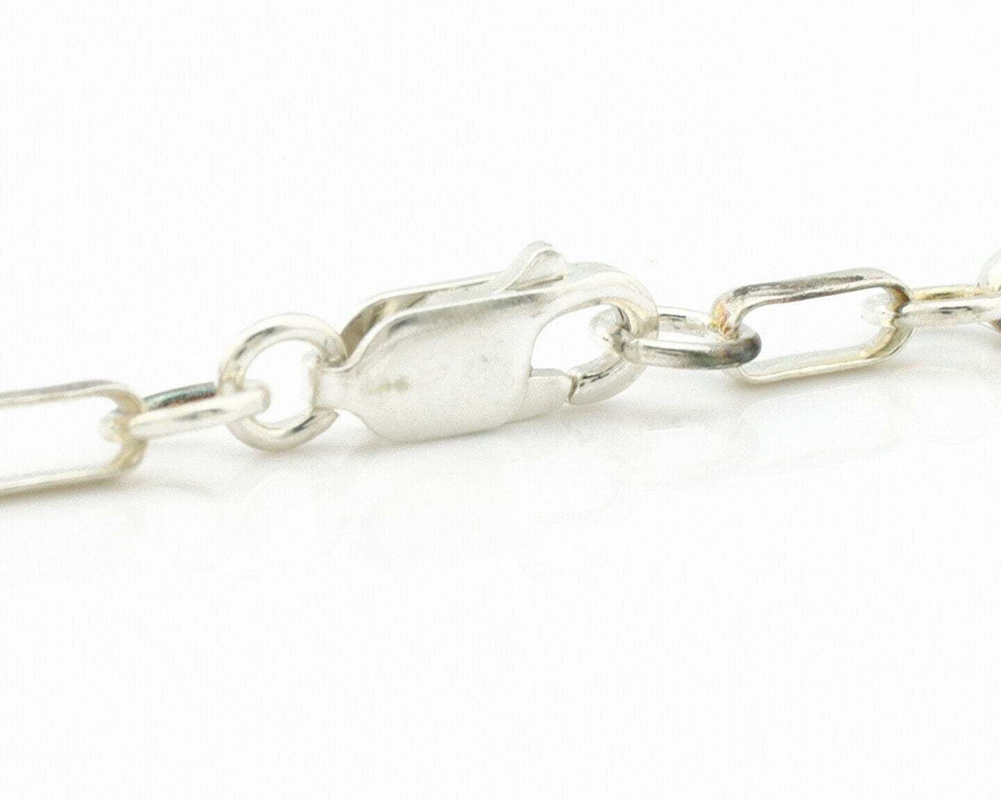 Navajo Necklace .925 Silver Tiger Eye Sapphire Native American Artist C.80's