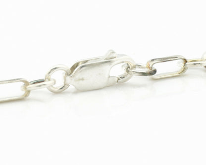 Navajo Necklace .925 Silver Tiger Eye Sapphire Native American Artist C.80's