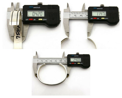 Navajo Bracelet .925 Silver SOLID 14k Yellow Gold Signed MM Rogers & AS C80-90s