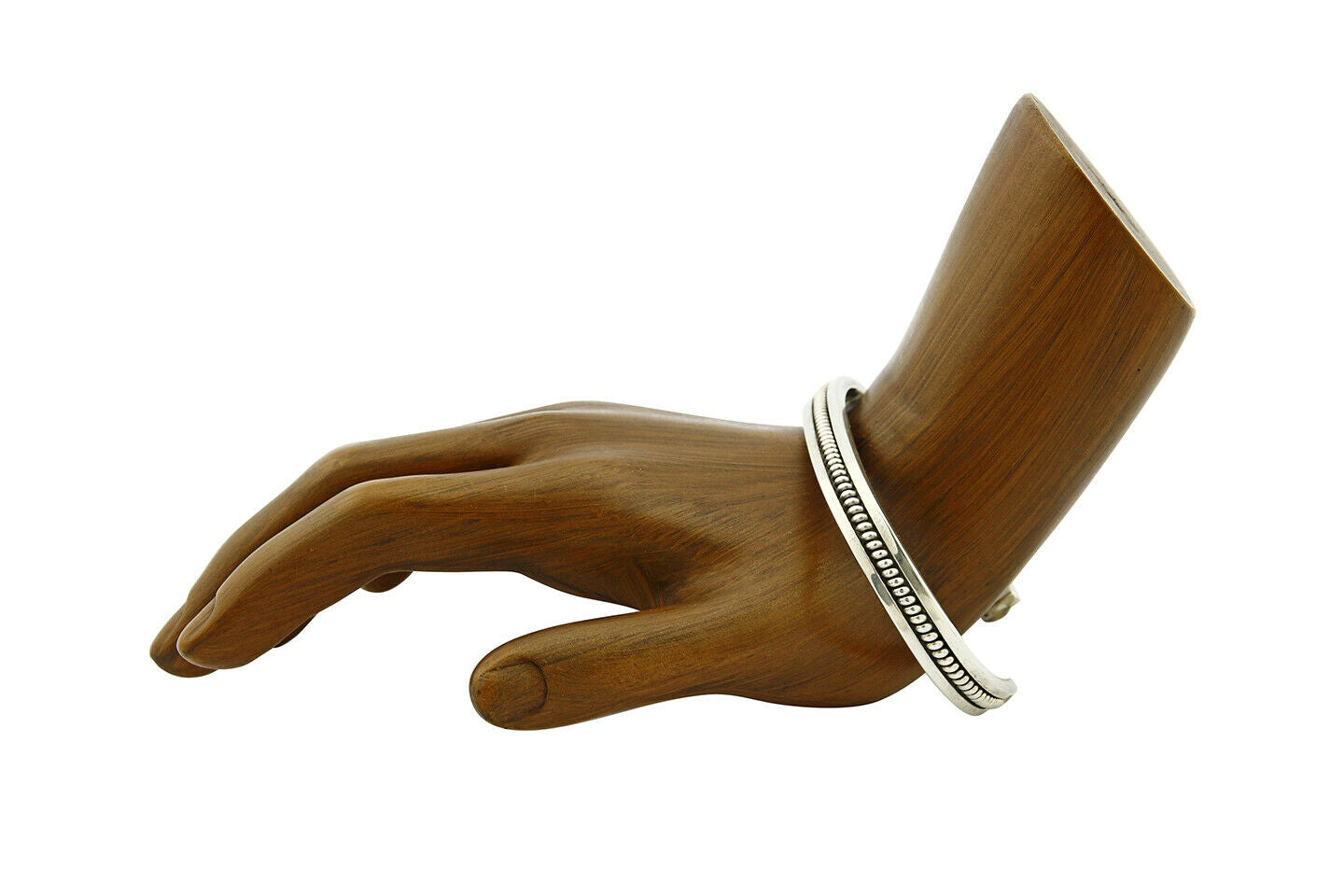 Women's Navajo Bracelet .925 Silver Handmade Cuff Signed TAHE C.1980's