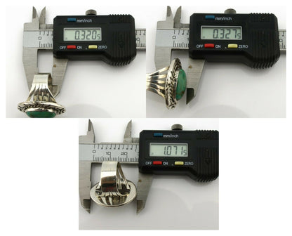 Navajo Ring .925 Silver Royston Turquoise Artist Signed NS C.80's