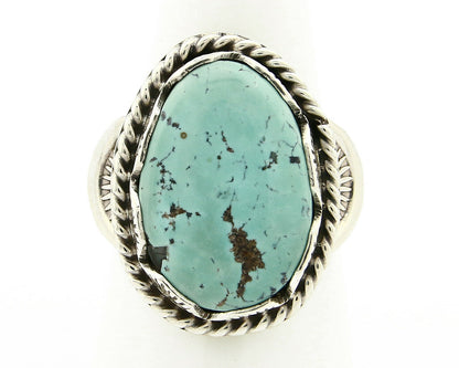 Navajo Turquoise Ring .925 Silver Handmade Signed Artist Begay C.80's