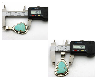 Navajo Necklace 925 Silver Arizona Turquoise Native American Artist Signed C80's