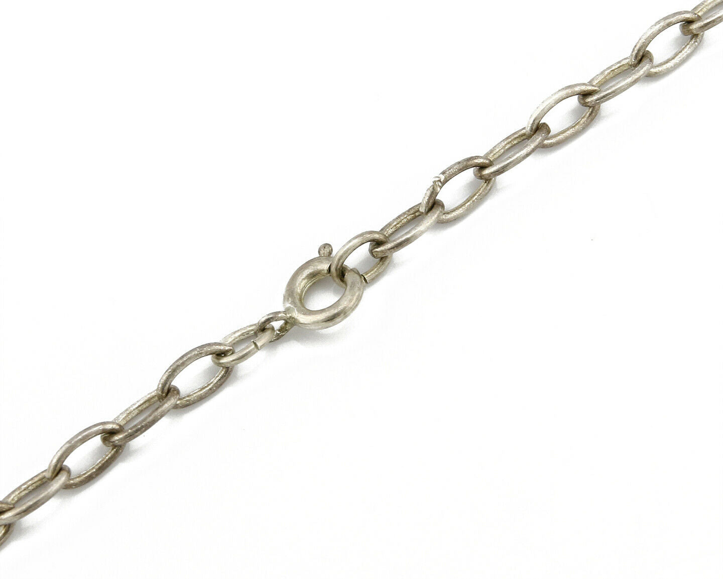 Old Pawn Navajo Signed "D" Natural Mined Blue Diamond Turquoise .925 Necklace