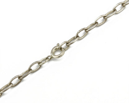 Old Pawn Navajo Signed "D" Natural Mined Blue Diamond Turquoise .925 Necklace