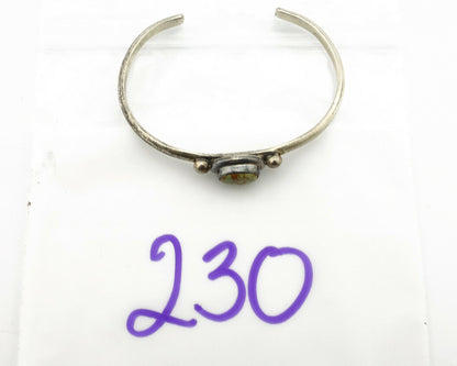 Navajo Bracelet .925 Silver Spiderweb Turquoise Native American Artist C.90's