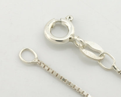 Navajo Handmade Pendant Necklace .925 Silver Artist Signed Sunrise C.80's