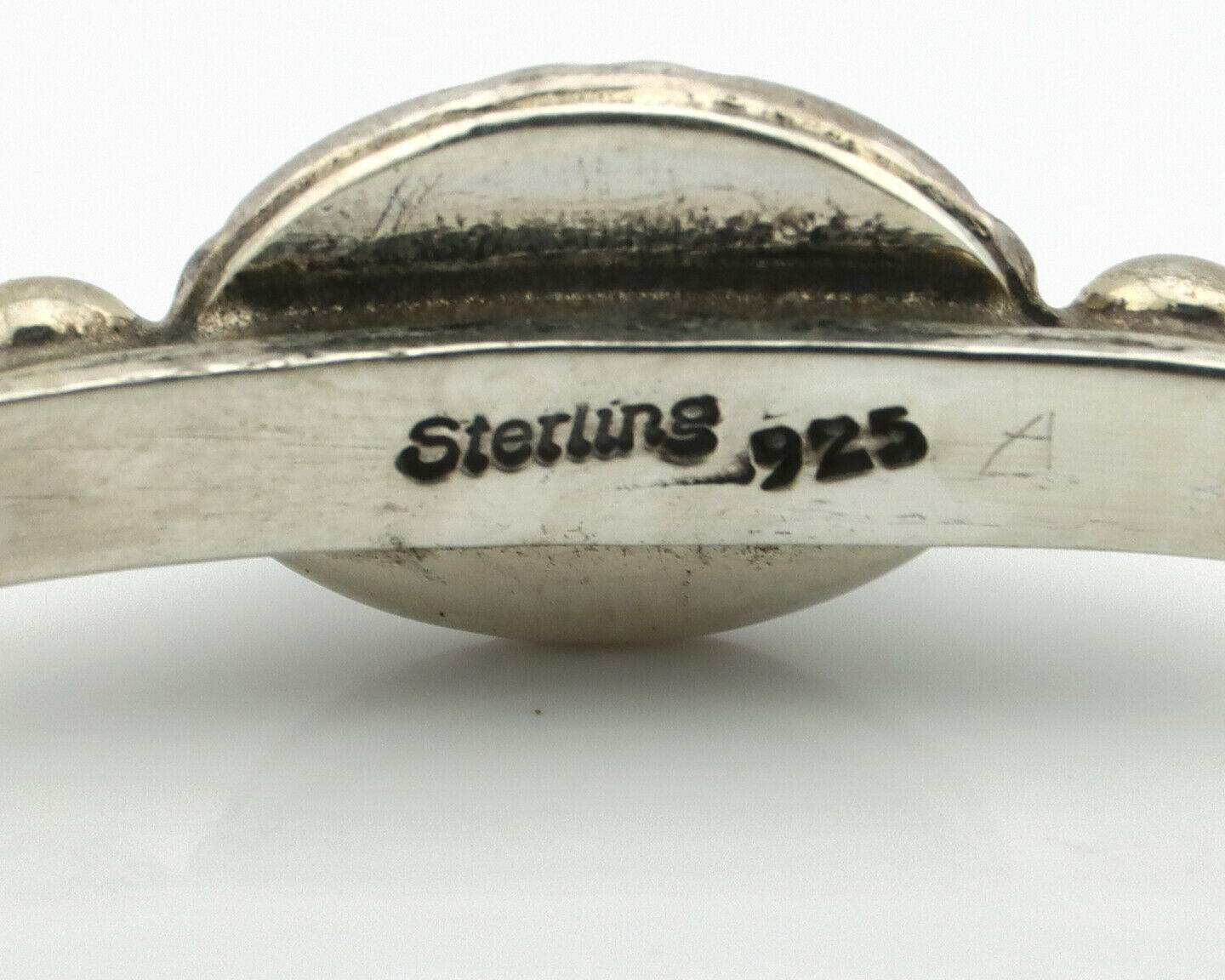 Navajo Bracelet .925 Silver Royston Turquoise Native American Artist C.90's