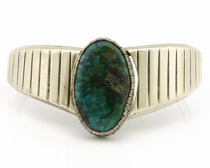 Women's Navajo .925 Silver Spiderweb Turquoise Native American Artist C.80's