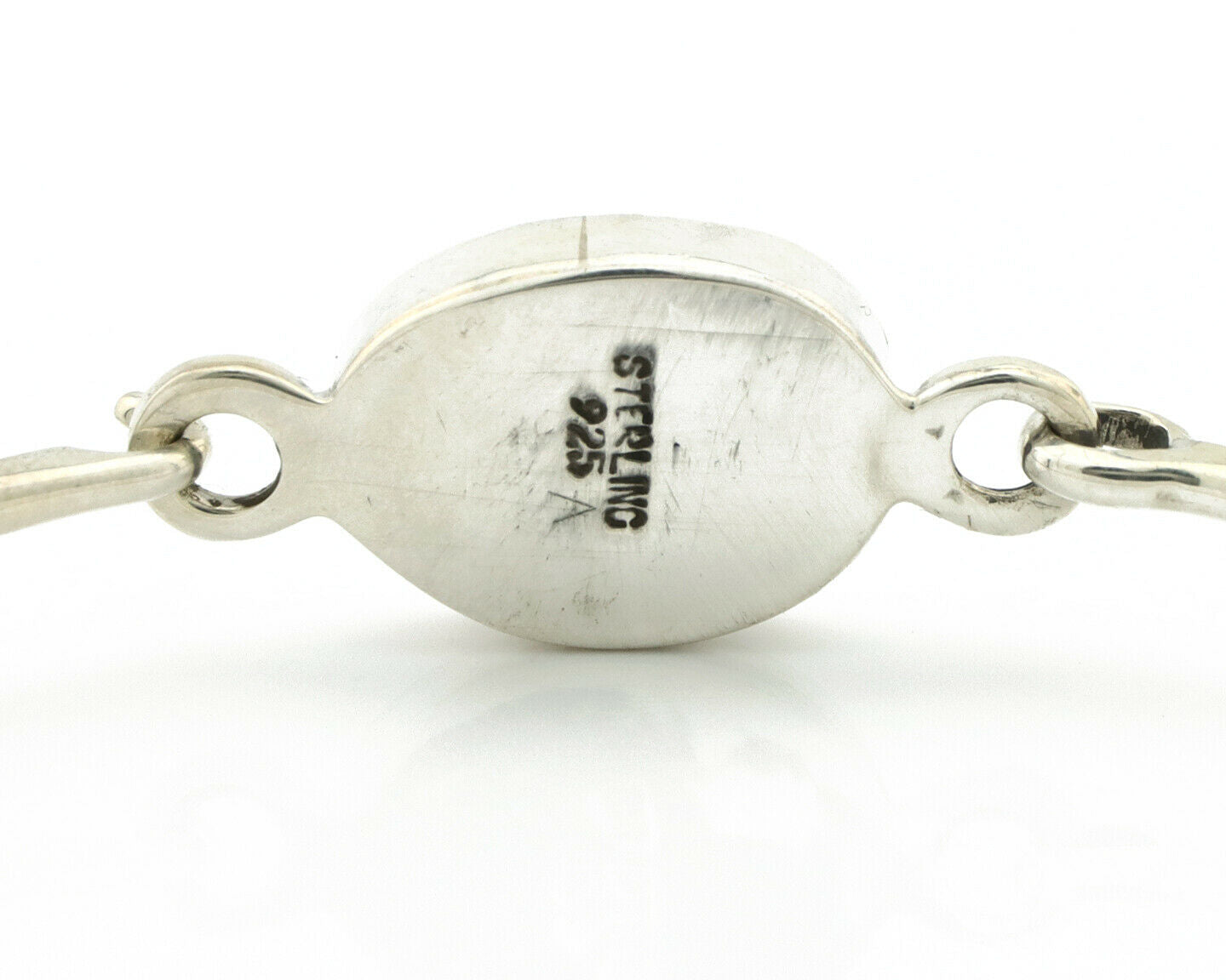 Navajo Bracelet .925 Silver Blue Arizona Turquoise Native American Artist C.90's