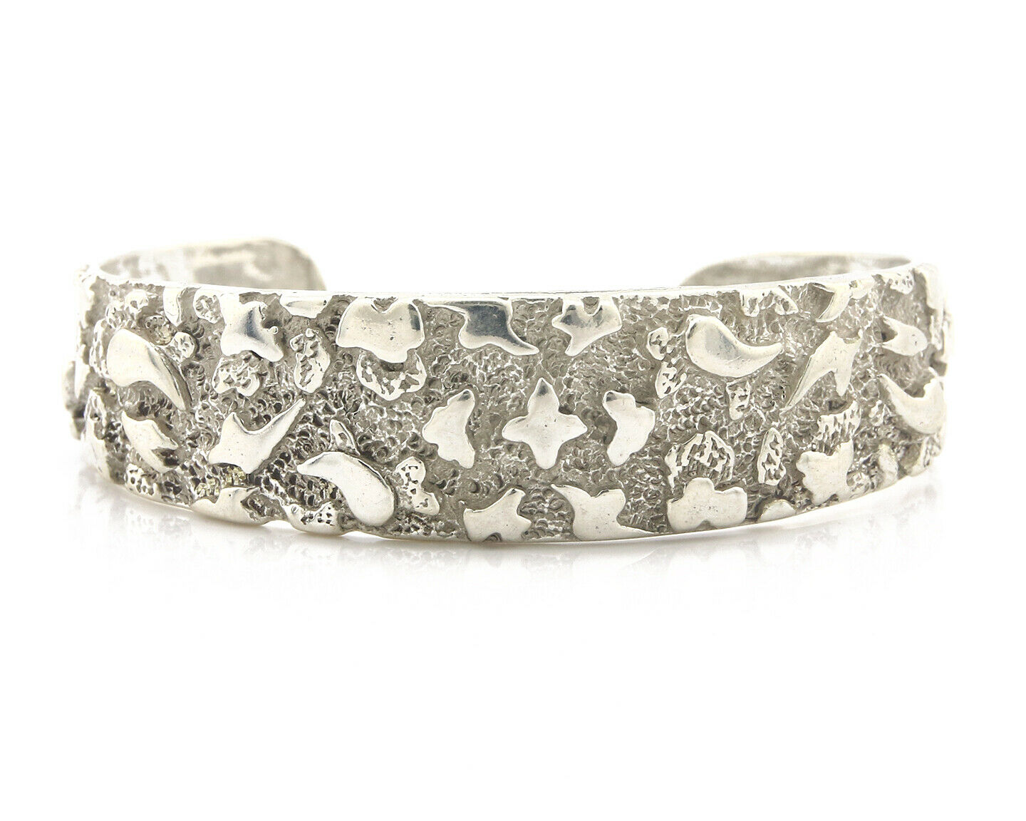 Navajo Bracelet .925 Silver Hand Stamped Arrow Head Signed Montoya C.80's