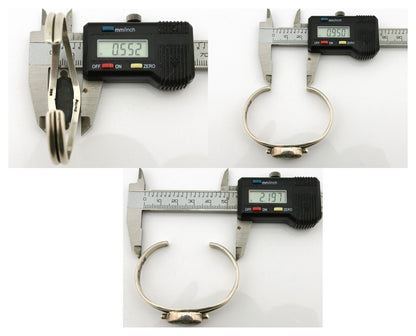 Women's Navajo .925 Silver Kingman Turquoise Native American Artist C.80's