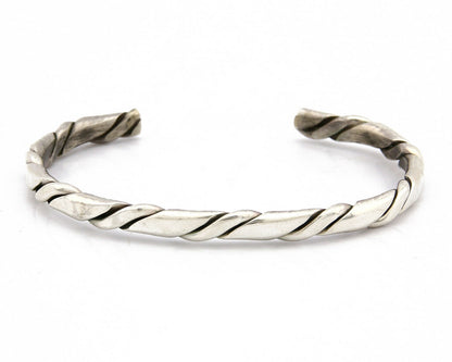 Navajo Twist Bracelet .925 SOLID Silver Handmade Artist TAHE C.80's