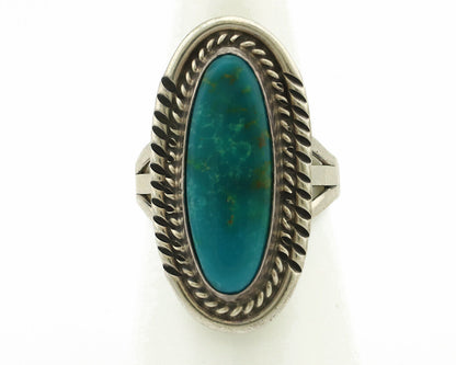 Navajo Ring 925 Silver Southwest Blue Turquoise Artist Signed Begay C.80's