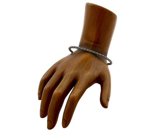 Navajo Bracelet .925 Silver Handmade American Artist Circa 70's