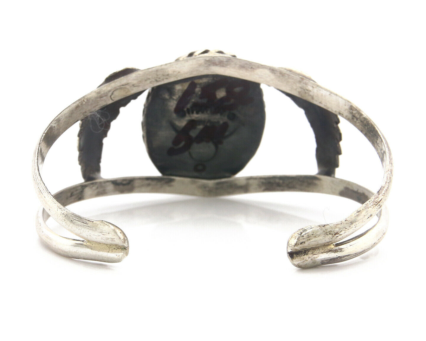 Navajo Bracelet .925 Silver SOLID Silver Tiger Eye Artist Native American C.75