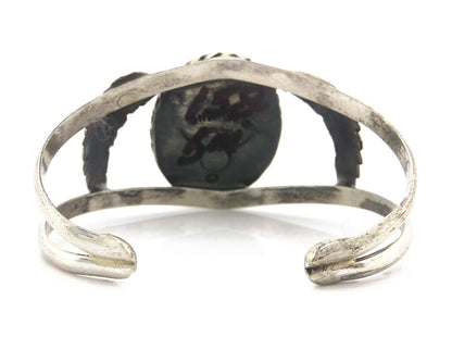 Navajo Bracelet .925 Silver SOLID Silver Tiger Eye Artist Native American C.75