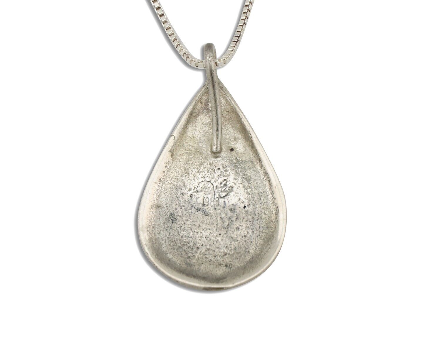 Navajo Necklace 925 Silver Natural Oyster Artist Signed ChaRay Circa 1988