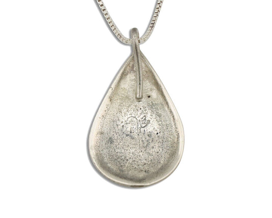 Navajo Necklace 925 Silver Natural Oyster Artist Signed ChaRay Circa 1988