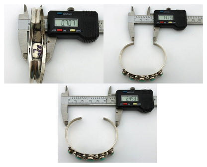 Women's Navajo .925 Silver Turquoise Mountain Native American Artist C.80's