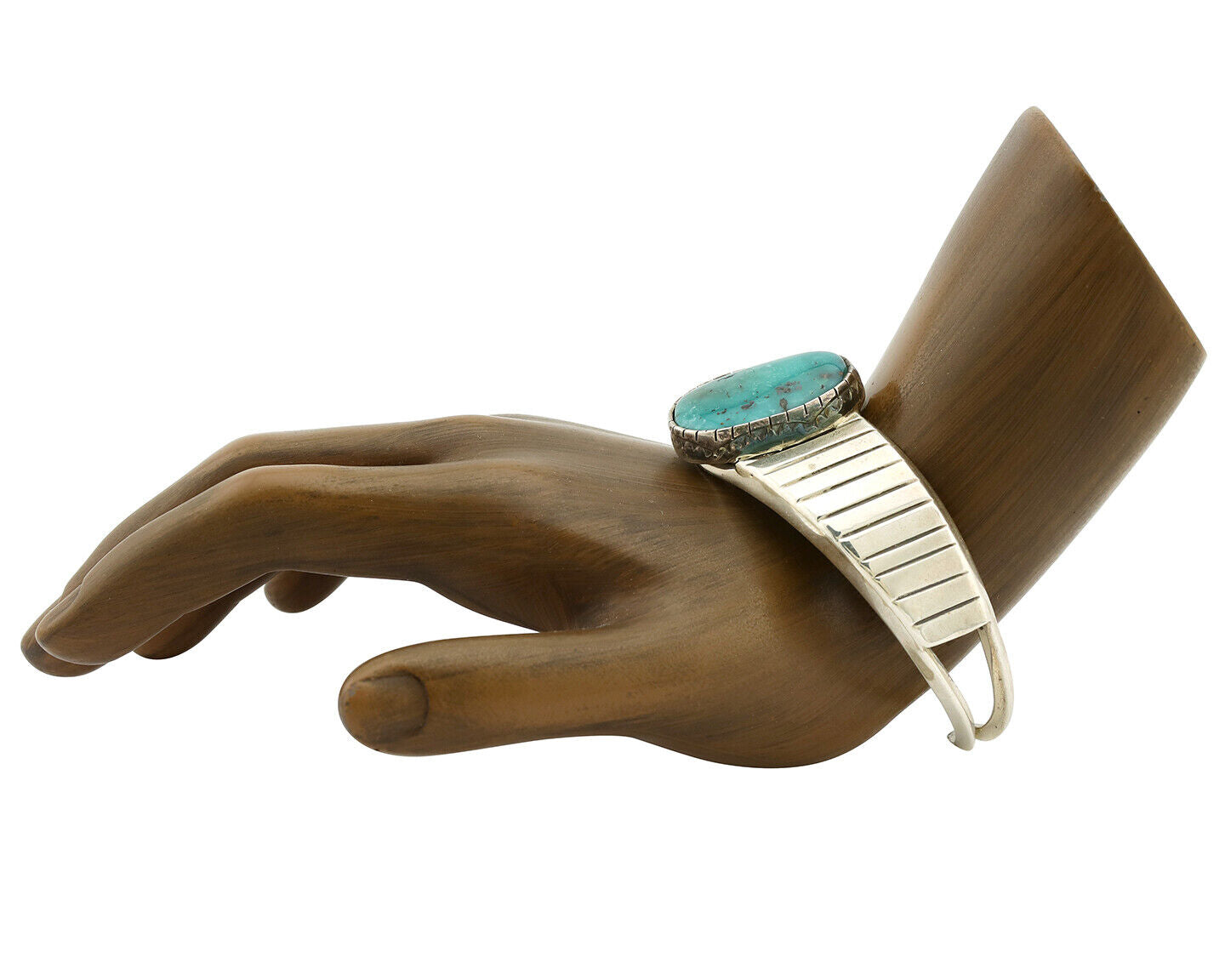 Women's Navajo .925 Silver Nevada Turquoise Native American Artist C.80's