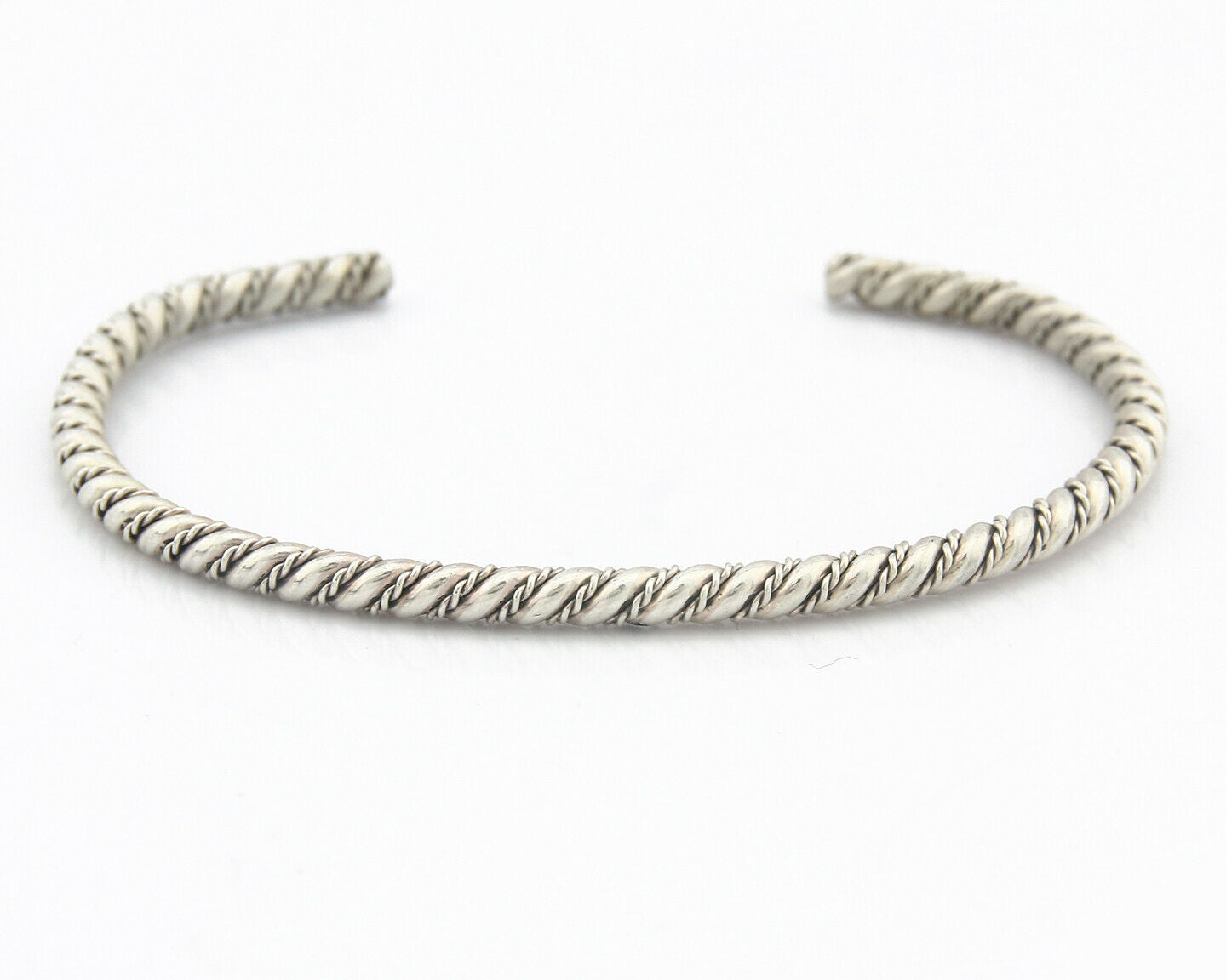 Navajo Bracelet .925 SOLID Silver Handmade Artist Tahe Circa Late 1980's