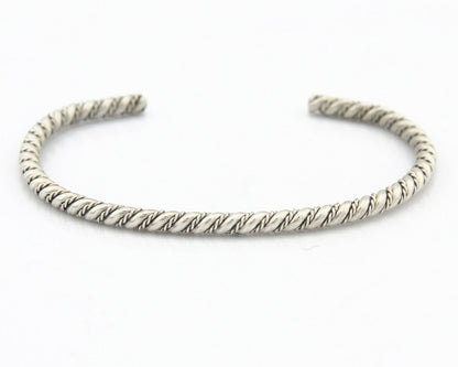 Navajo Bracelet .925 SOLID Silver Handmade Artist Tahe Circa Late 1980's