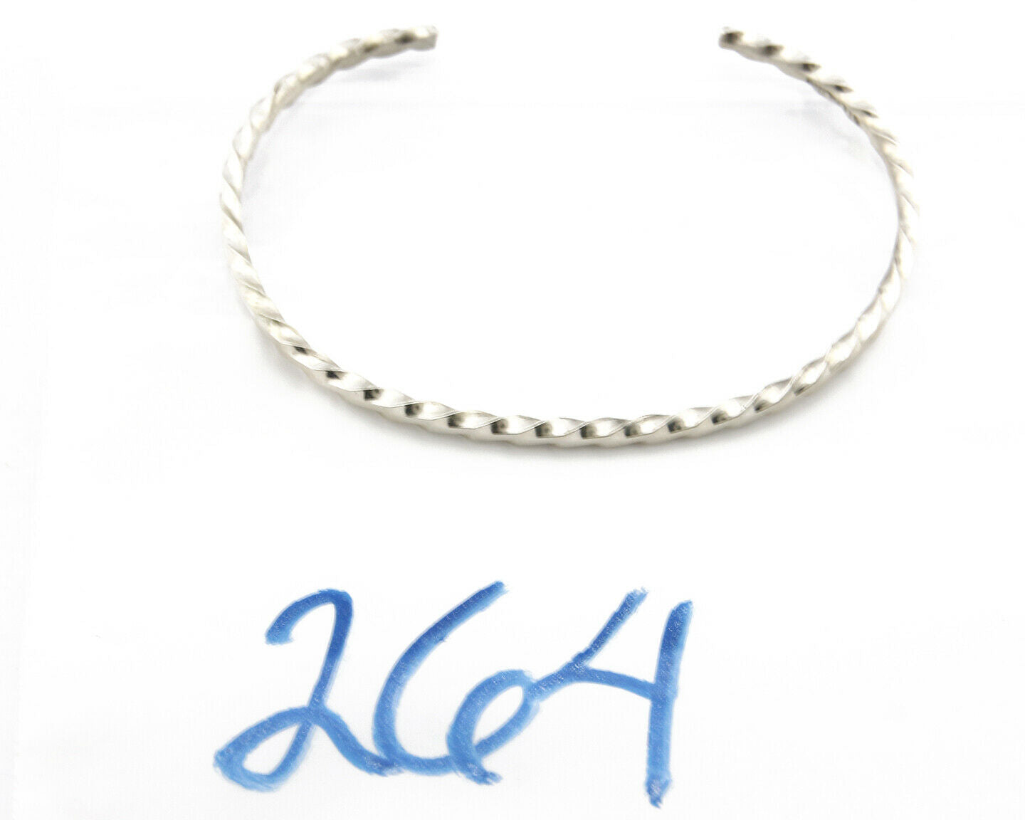 Navajo Bracelet .925 Silver Native American Artist Handmade 3.0 mm wide C.1980's