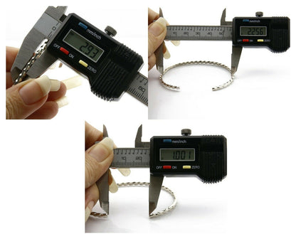 Navajo Bracelet .925 Silver Native American Artist Handmade 3.0 mm wide C.1980's