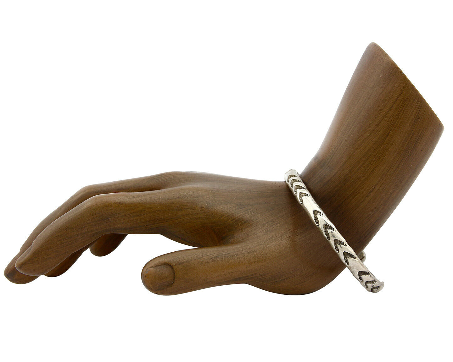 Navajo Bracelet .925 Silver Hand Stamped Artist Signed Montoya C.80's