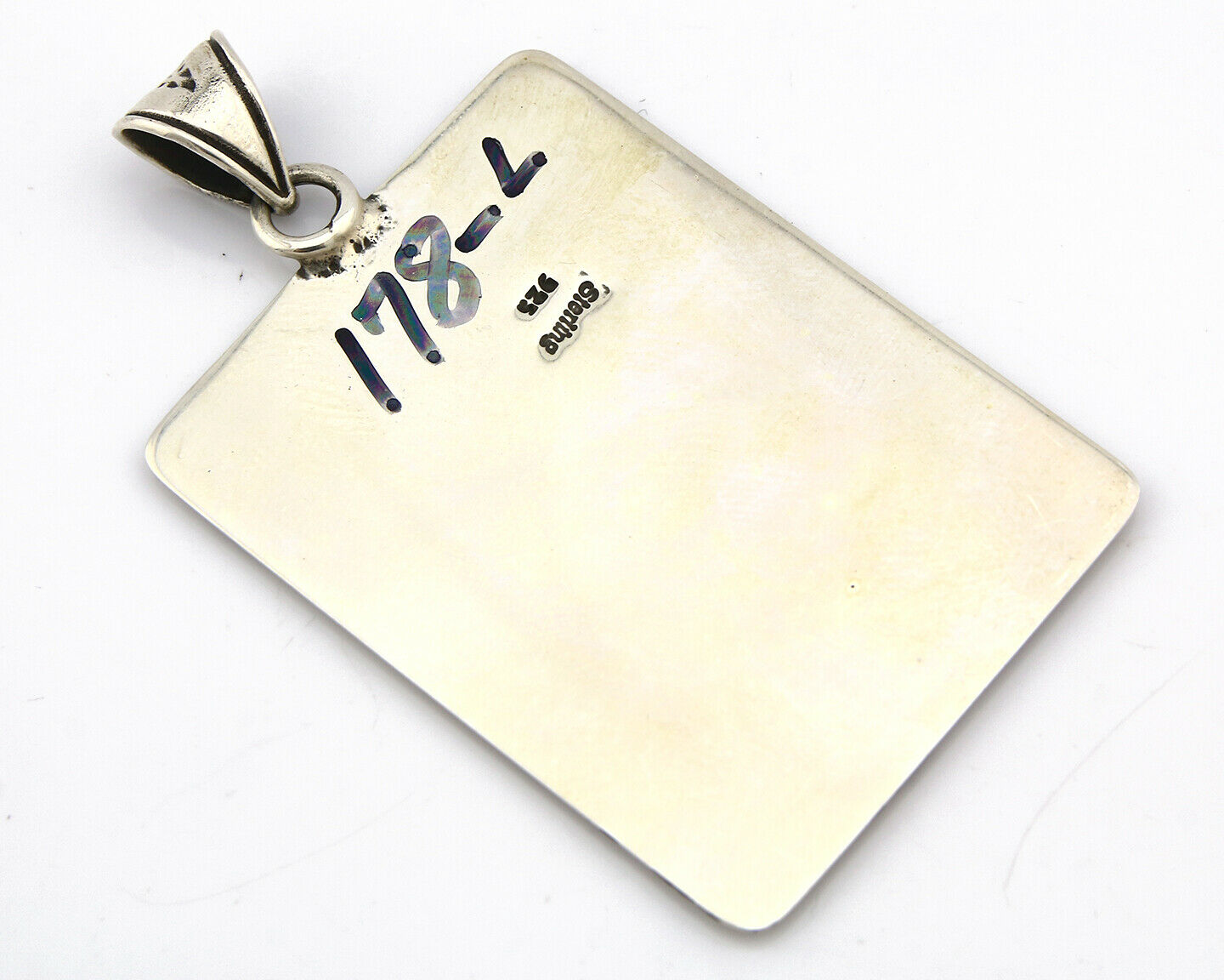 Navajo Pendant .925 Silver Artist Native American C.80's